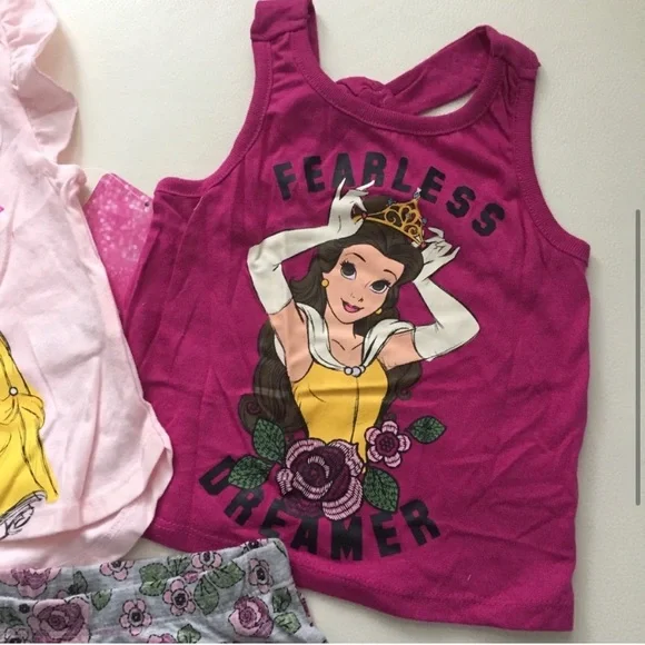 Disney Princess Belle Super Cute Pink Barbie Style 3-pieces Set 6200 - Picture 3 of 4